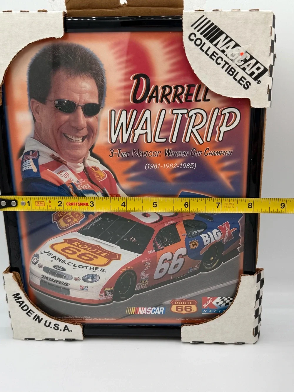 Darrell Waltrip Route 66 Red/Blue Racing Wall Decor by